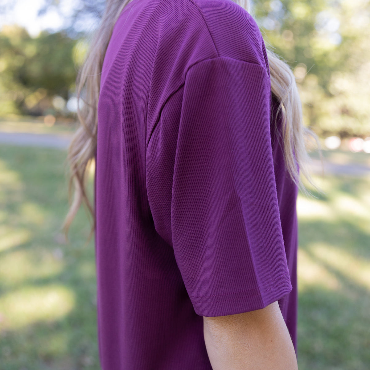 Berry Ribbed Women's Separates