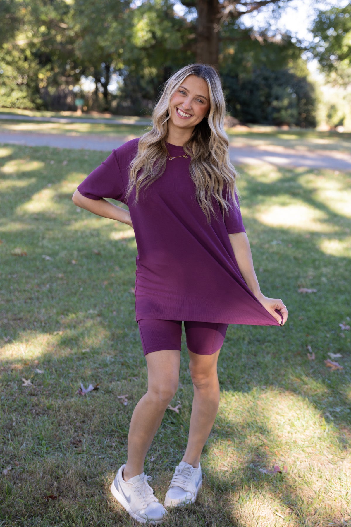 Berry Ribbed Women's Separates