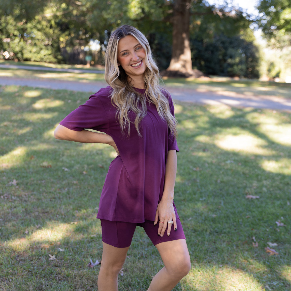 Berry Ribbed Women's Separates