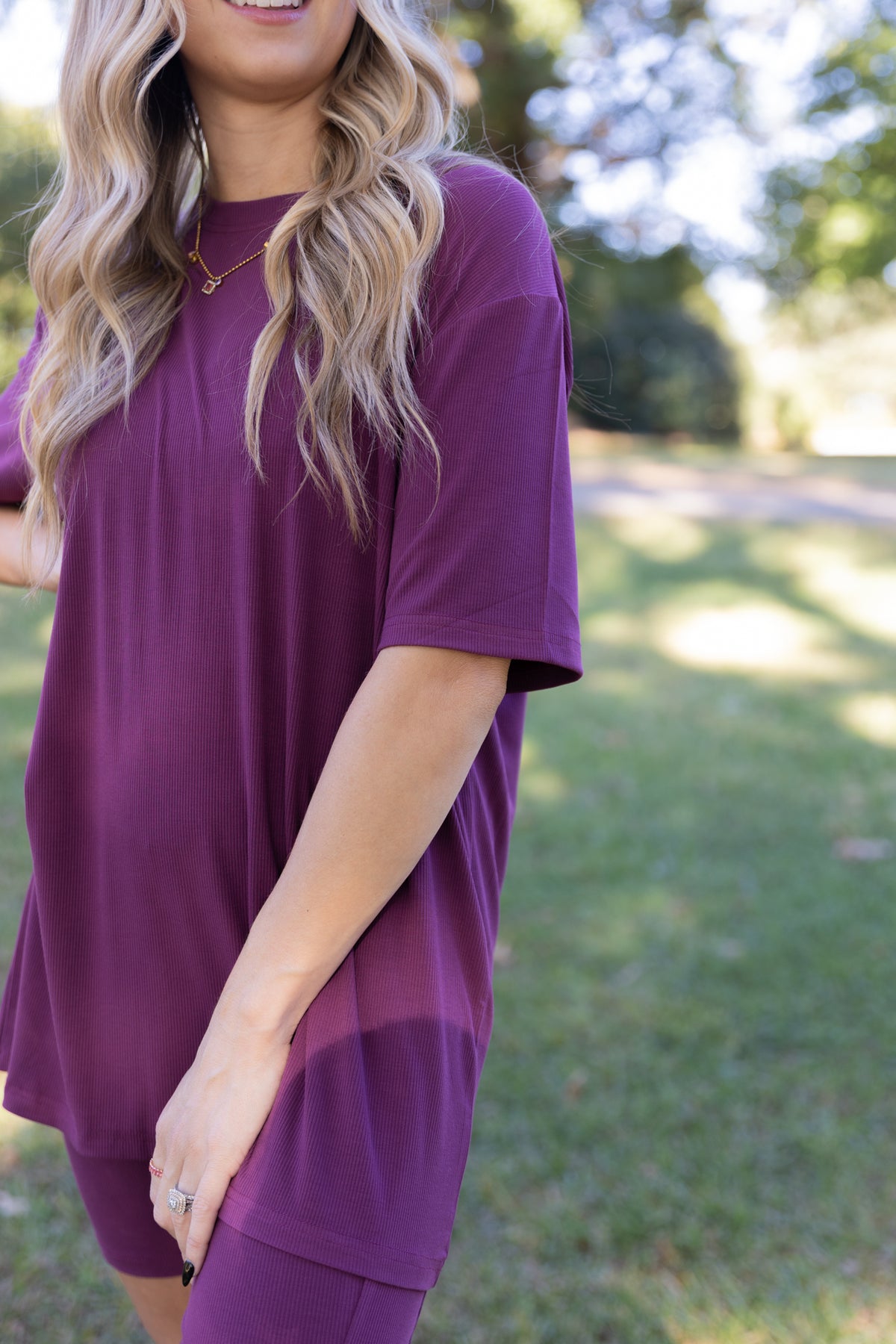 Berry Ribbed Women's Separates