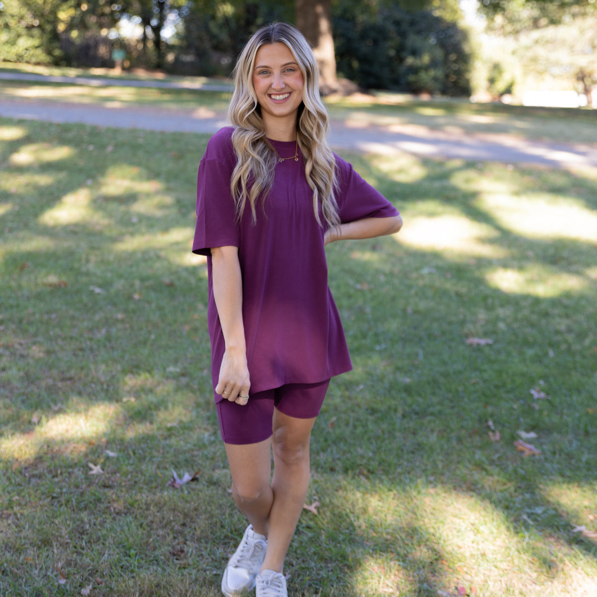 Berry Ribbed Women's Separates