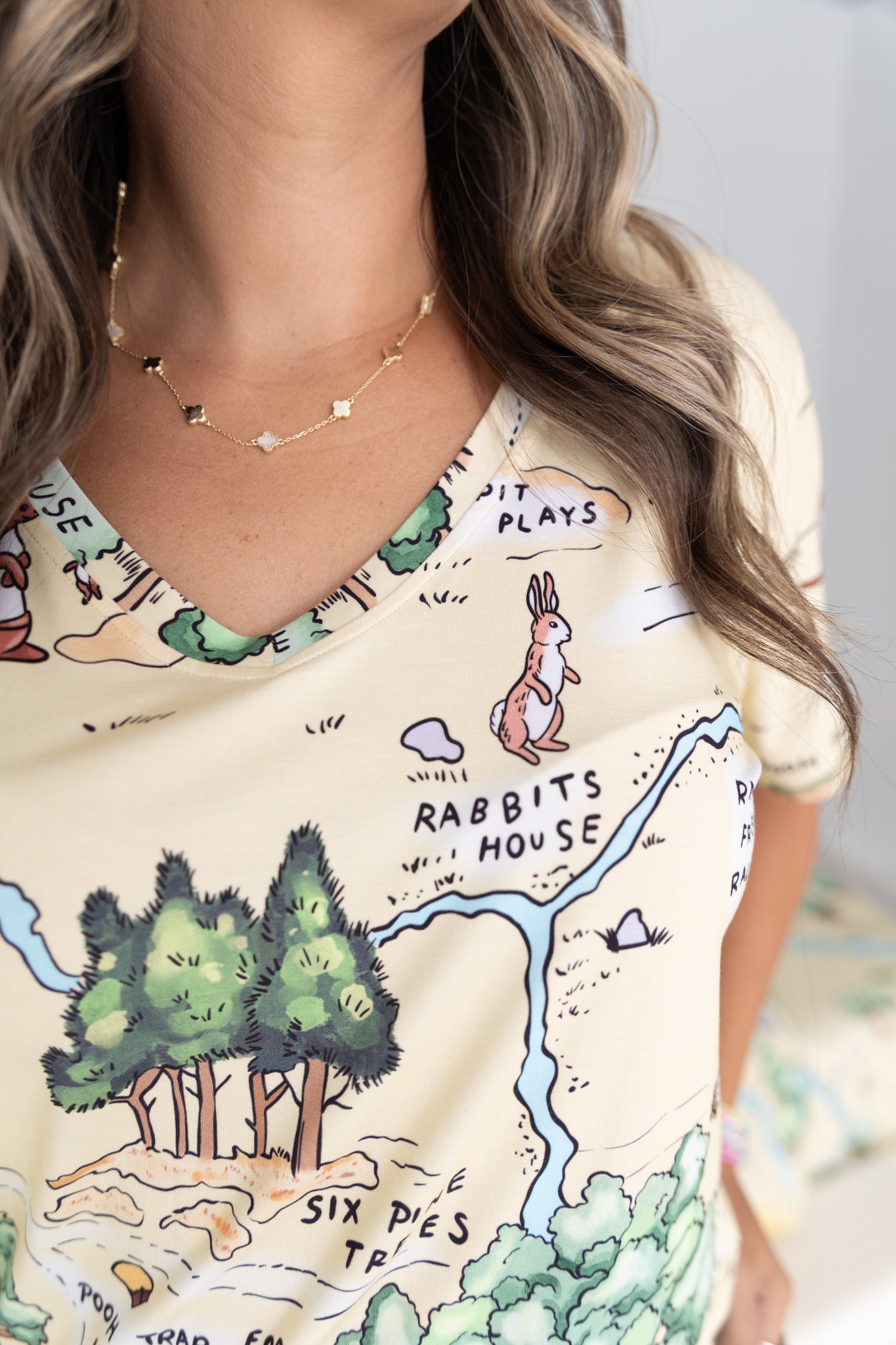 Storybook Woods Women's 2pc Short Pajamas