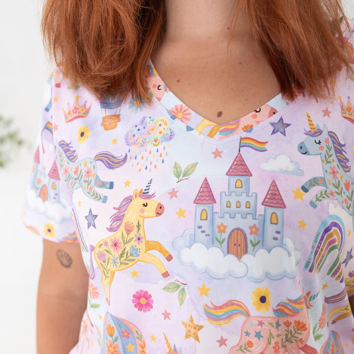 Rainbow Realm Women's 2pc Short Pajamas