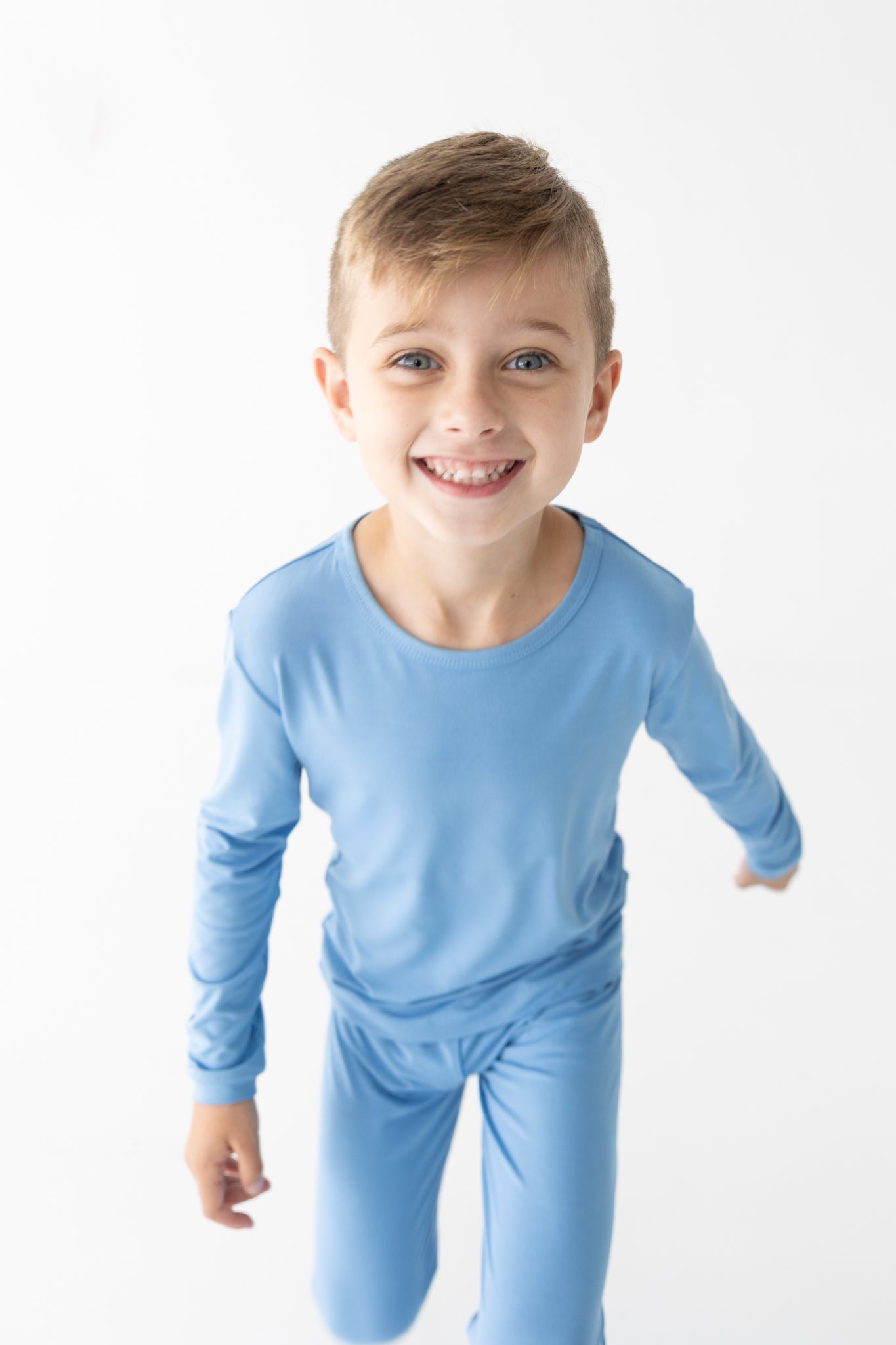 Dusty Blue 2pc Long Sleeve Pajamas