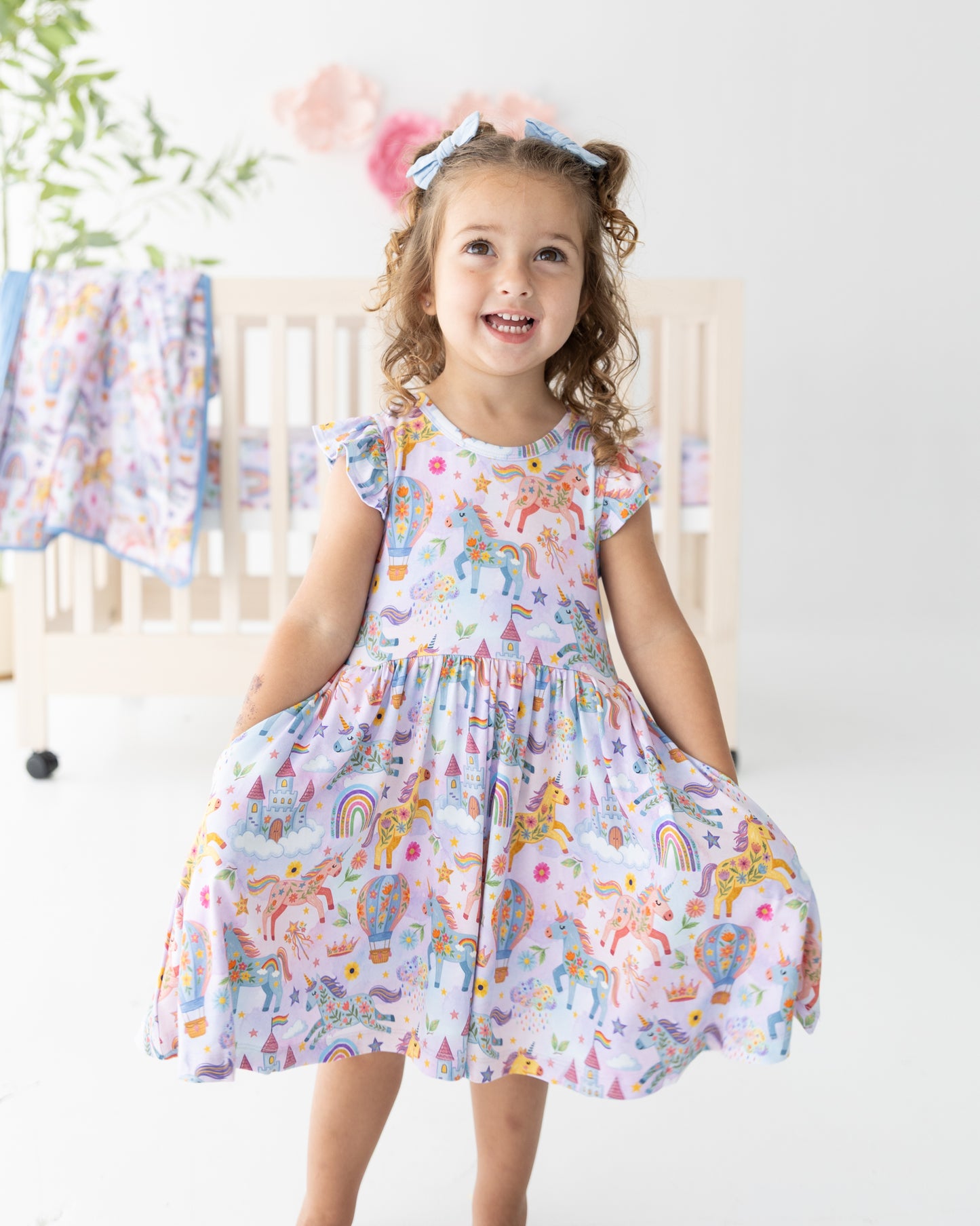 Rainbow Realm Twirl Dress w/ shorts