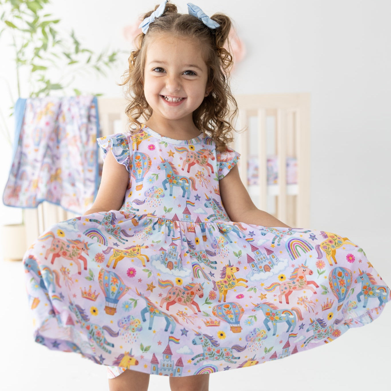 Rainbow Realm Twirl Dress w/ shorts