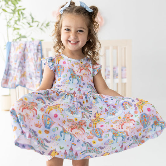 Rainbow Realm Twirl Dress w/ shorts