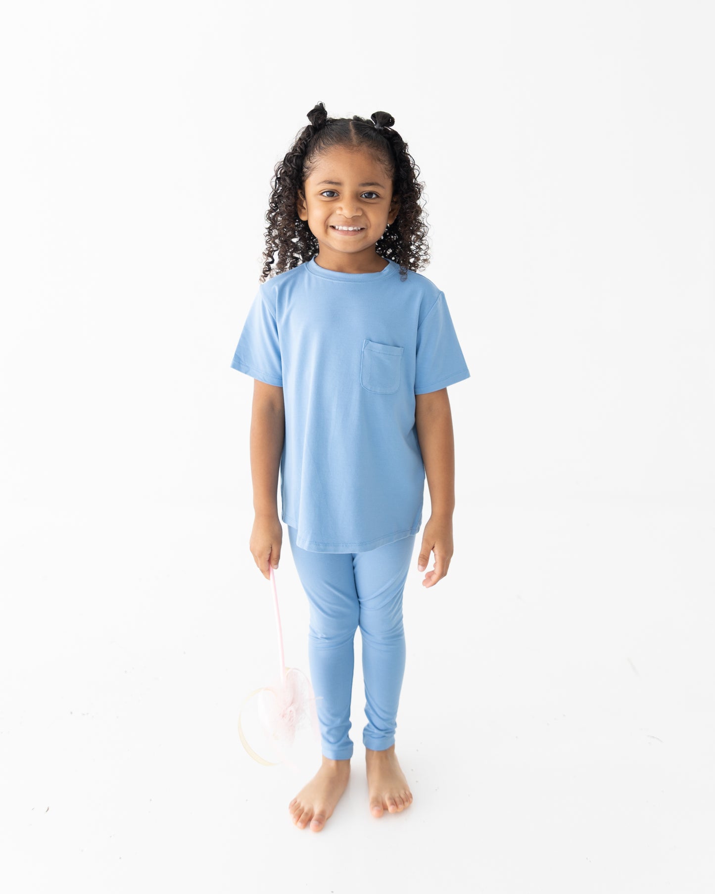 Dusty Blue Daywear Pocket Tee