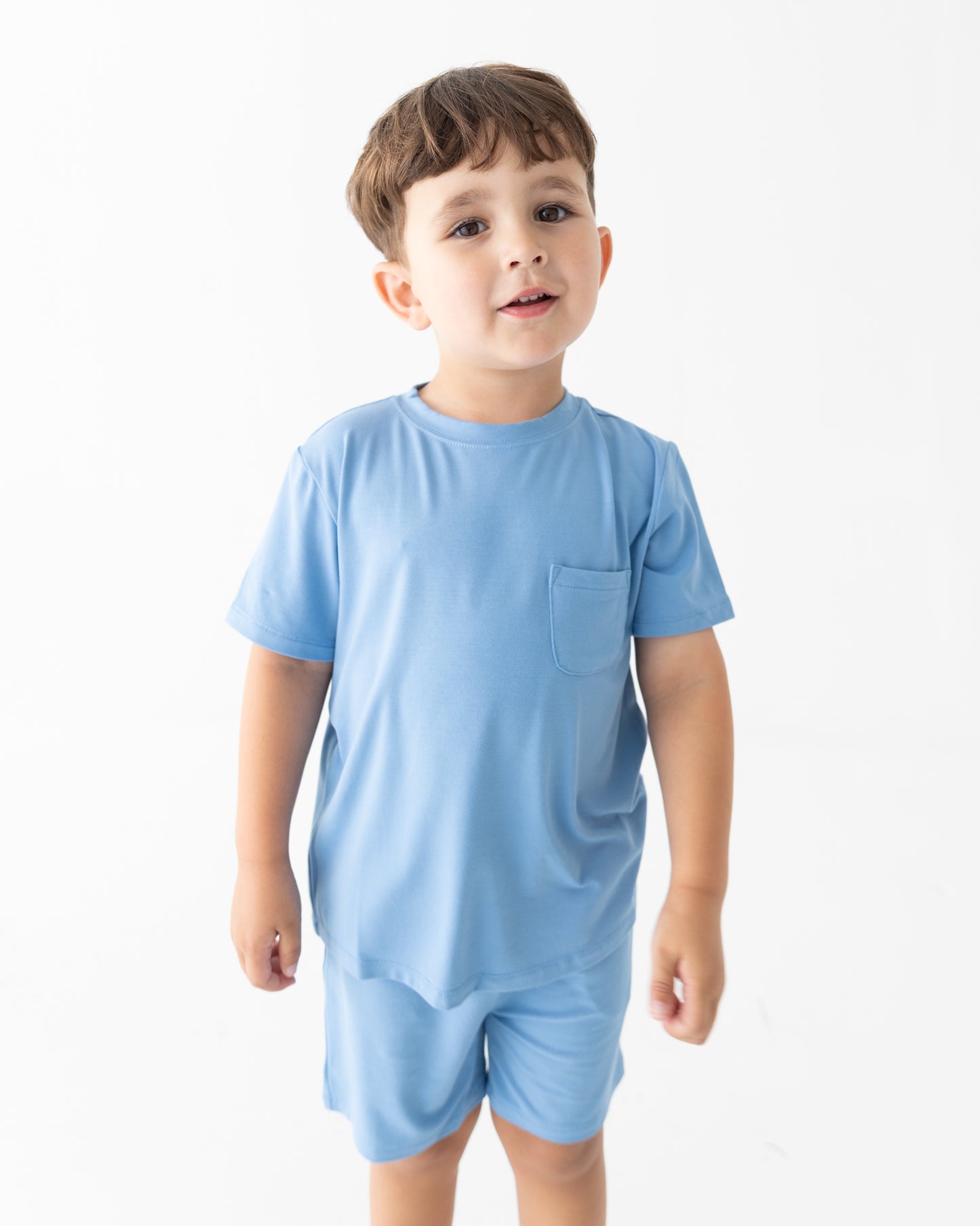 Dusty Blue Daywear Pocket Tee