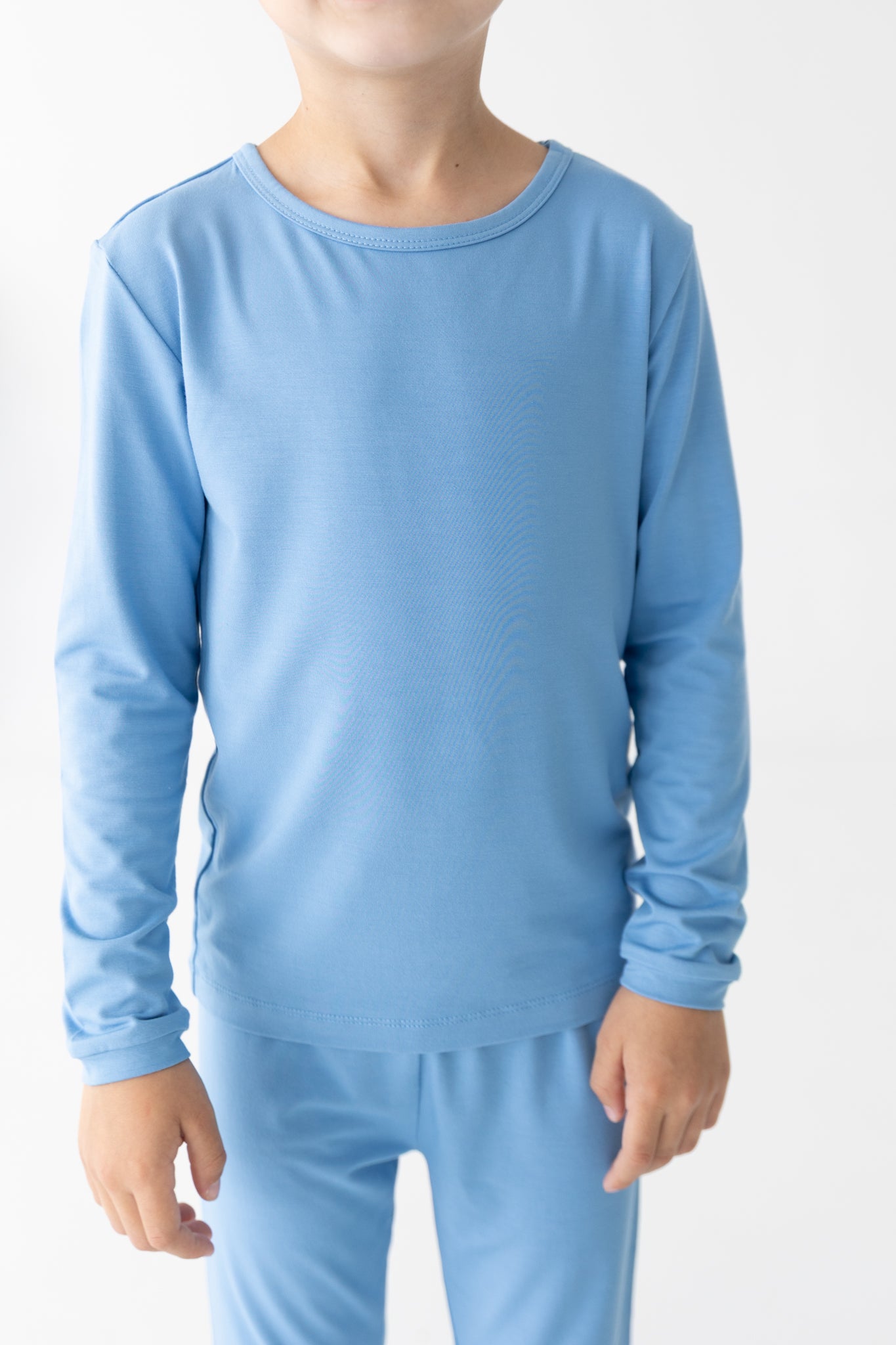 Dusty Blue 2pc Long Sleeve Pajamas