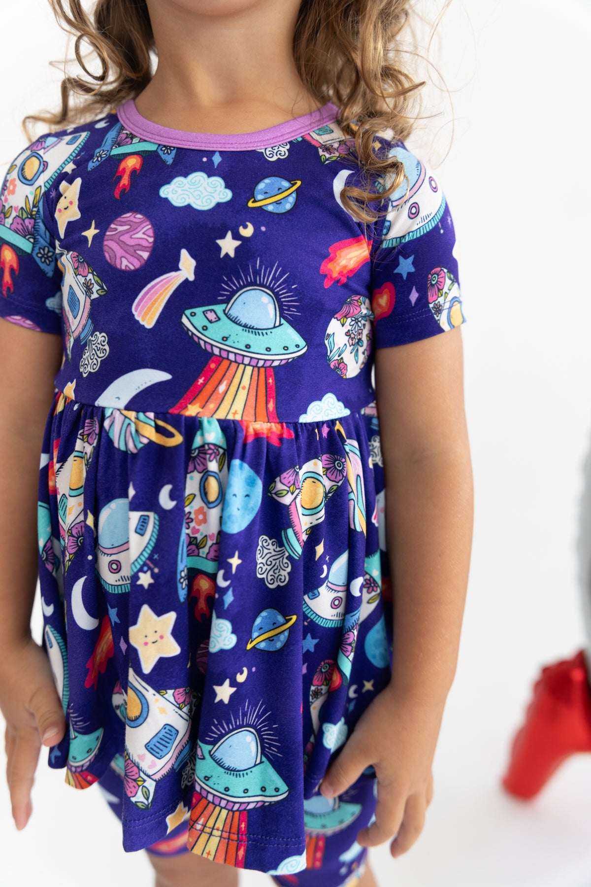 Cosmic Dream Peplum + Biker Short Set