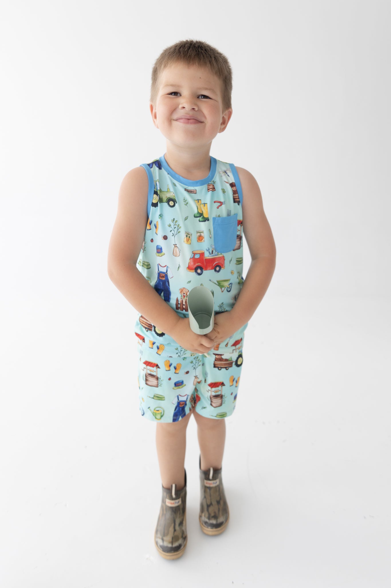 Garden Gather Tank + Shorts Daywear Set