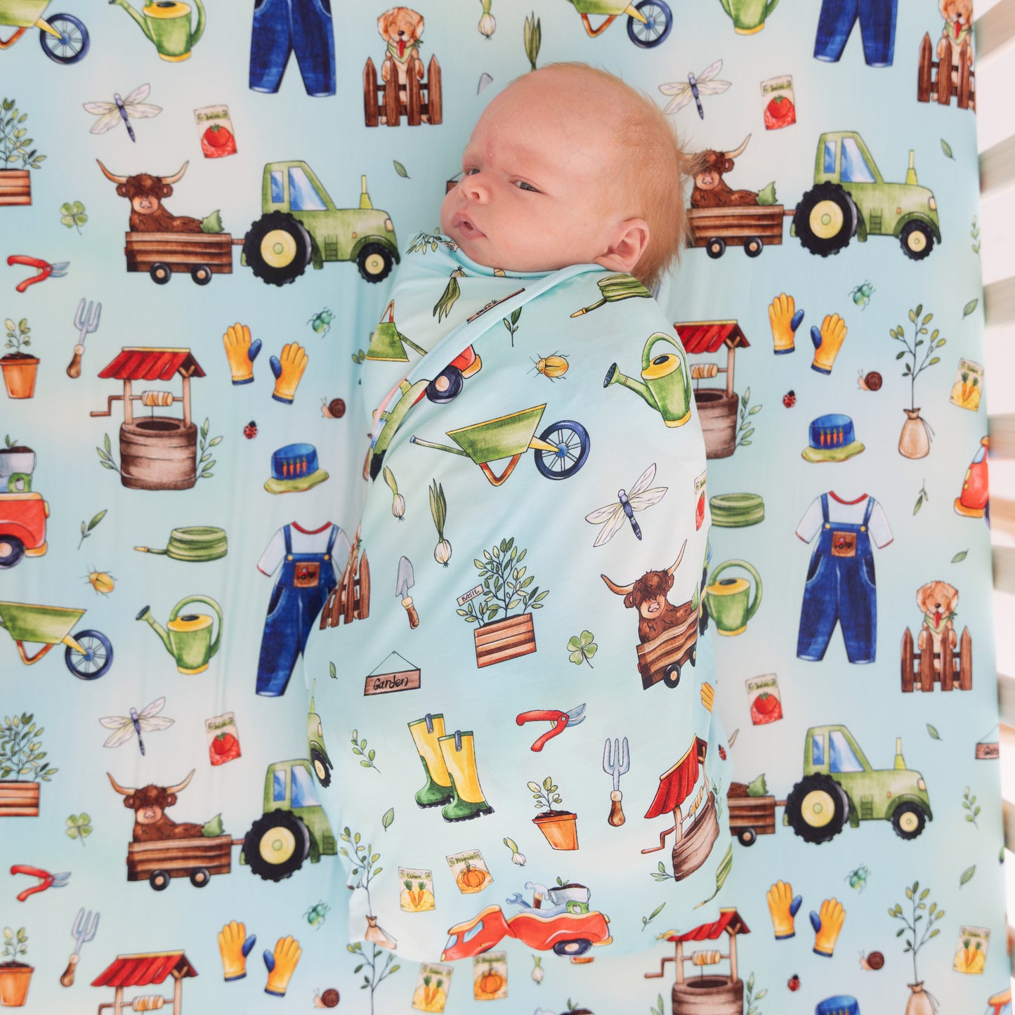 Garden Gather Swaddle Blanket
