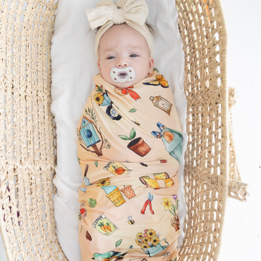 Garden Grow Swaddle Blanket
