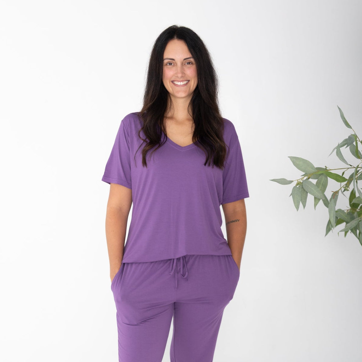 Amethyst Women's V-neck