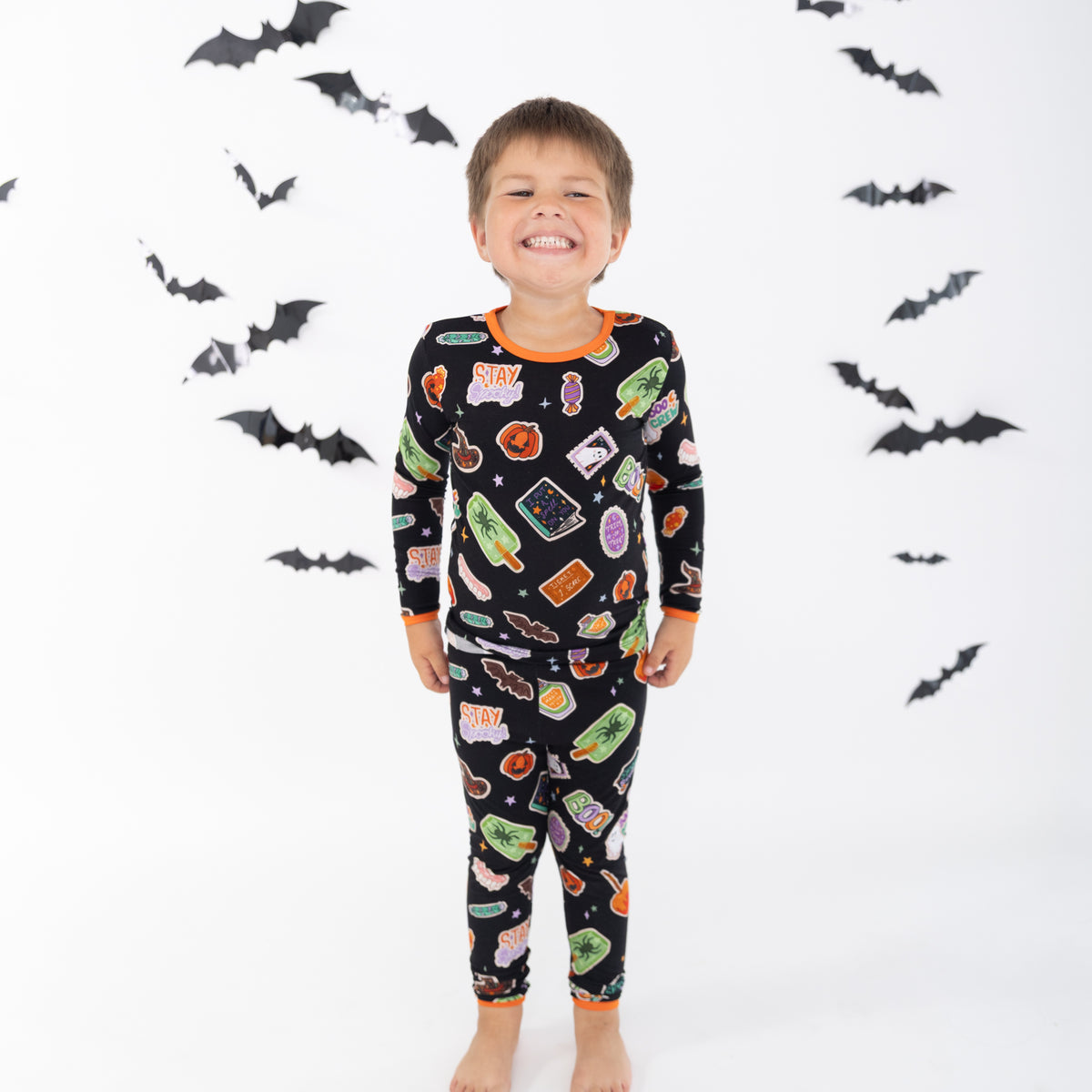 Spooky Icons 2pc Long Sleeve Pajamas