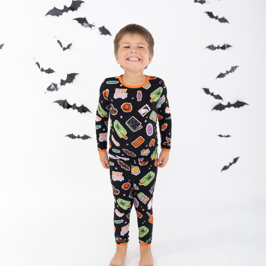 Spooky Icons 2pc Long Sleeve Pajamas